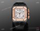 AAA Swiss Copy Cartier Santos de Chronograph Black-Rose Gold Men's Watches (5)_th.jpg